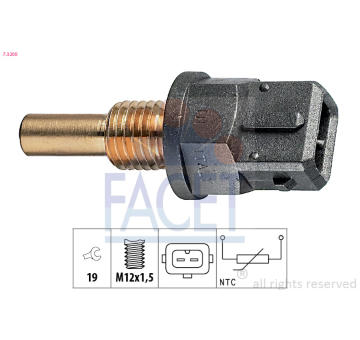 Snímač, teplota chladiva FACET 7.3200
