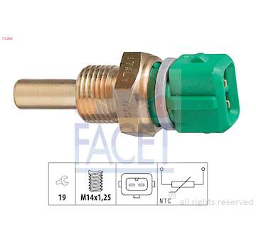 Snímač, teplota chladiva FACET 7.3204