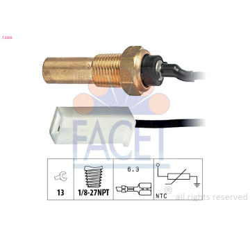 Snímač, teplota chladiva FACET 7.3250