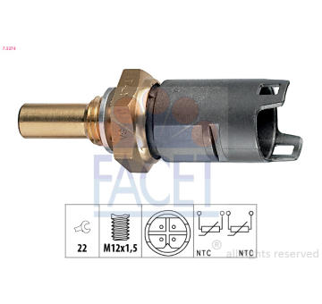Snímač, teplota chladiva FACET 7.3274