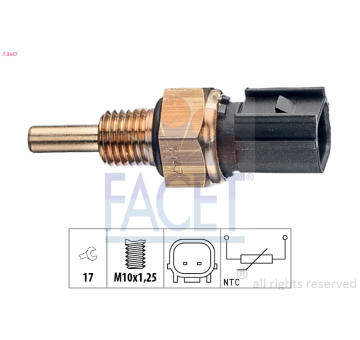 Snímač teploty chladiacej kvapaliny FACET 7.3347