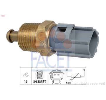 Snímač, teplota chladiva FACET 7.3363