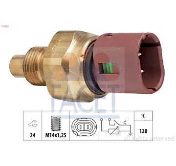 Snímač, teplota chladiva FACET 7.3522