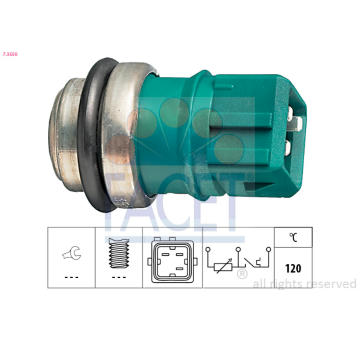 Snímač teploty chladiacej kvapaliny FACET 7.3550