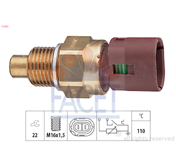 Snímač, teplota chladiva FACET 7.3555