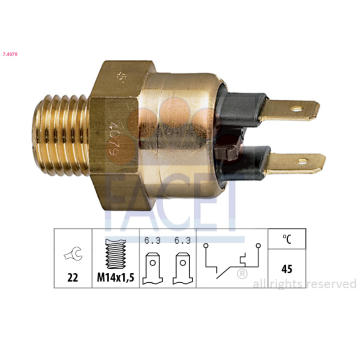 Teplotní spínač FACET 7.4079