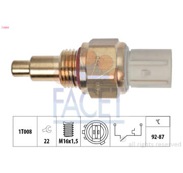 Teplotní spínač, větrák chladiče FACET 7.5050