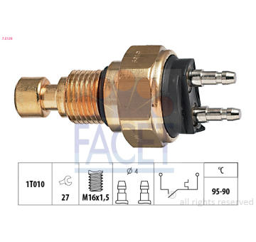 Teplotní spínač, větrák chladiče FACET 7.5139