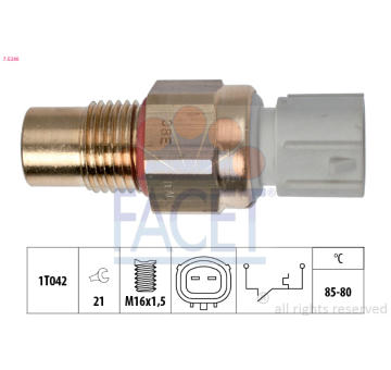 Teplotní spínač, větrák chladiče FACET 7.5246