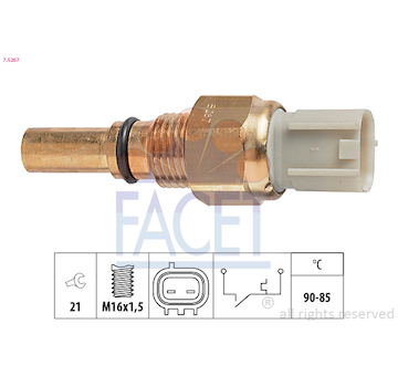 Teplotní spínač, větrák chladiče FACET 7.5267