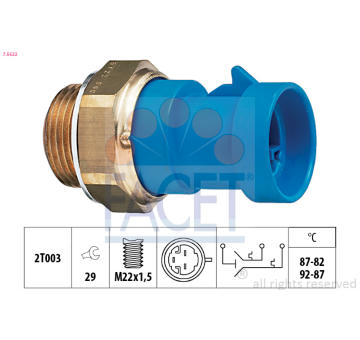 Teplotní spínač, větrák chladiče FACET 7.5622