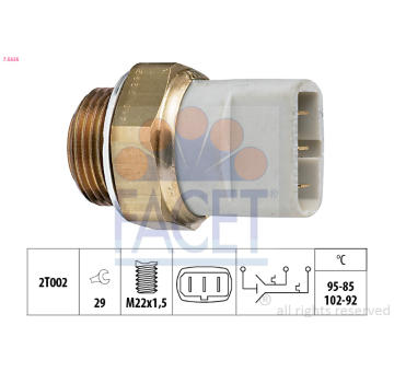 Teplotní spínač, větrák chladiče FACET 7.5635