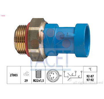 Teplotní spínač, větrák chladiče FACET 7.5643