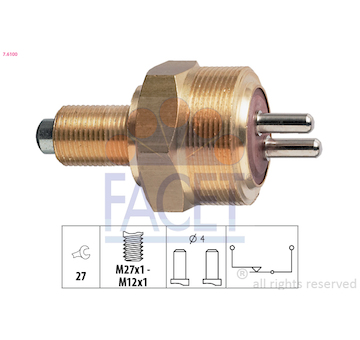 Spínač, světlo zpátečky FACET 7.6100