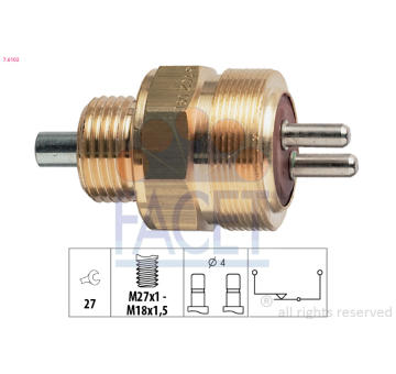 Spínač, světlo zpátečky FACET 7.6102