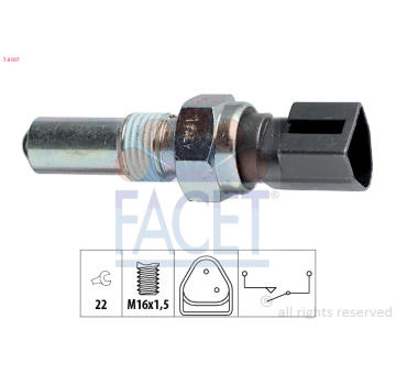Spínač, světlo zpátečky FACET 7.6107