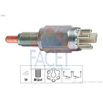 Spínač, světlo zpátečky FACET 7.6243