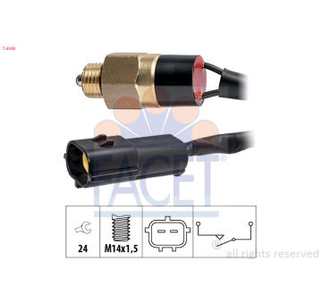 Spínač, světlo zpátečky FACET 7.6346