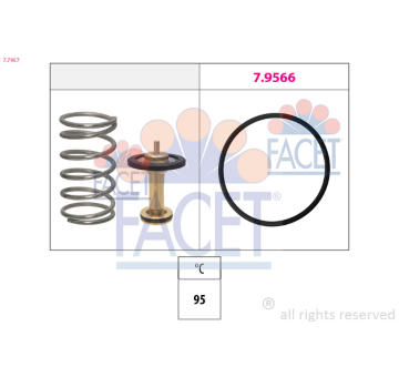 Termostat, chladivo FACET 7.7957