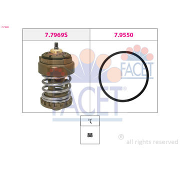 Termostat, chladivo FACET 7.7969