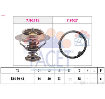 Termostat chladenia FACET 7.7979