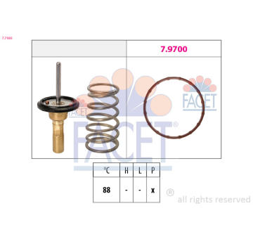 Termostat, chladivo FACET 7.7980