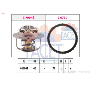 Termostat, chladivo FACET 7.7994