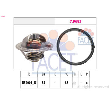 Termostat, chladivo FACET 7.7995