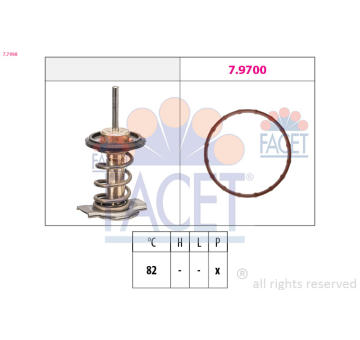 Termostat, chladivo FACET 7.7998