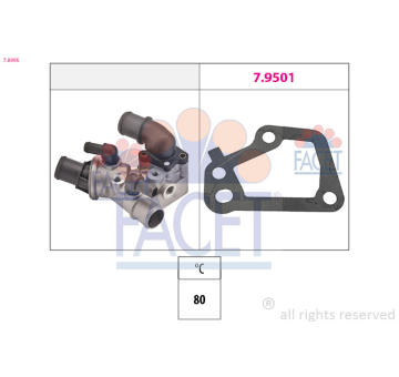 Termostat, chladivo FACET 7.8095