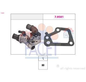 Termostat, chladivo FACET 7.8099