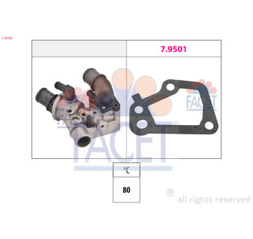 Termostat, chladivo FACET 7.8100