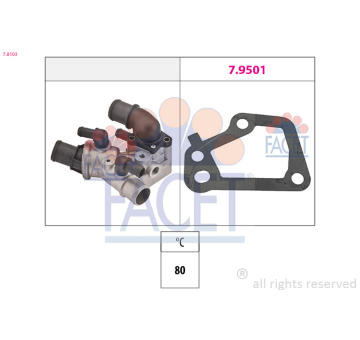 Termostat, chladivo FACET 7.8103