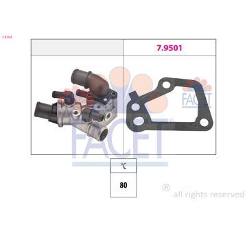Termostat, chladivo FACET 7.8104