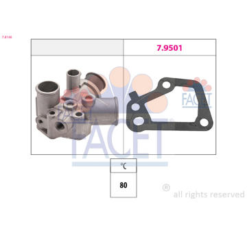 Termostat, chladivo FACET 7.8146