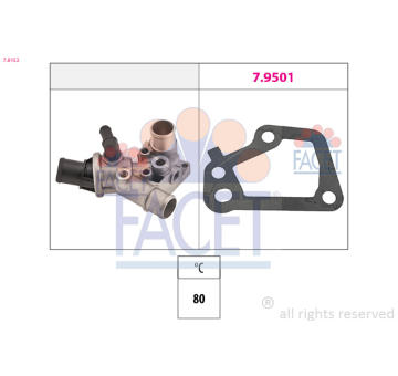 Termostat, chladivo FACET 7.8152