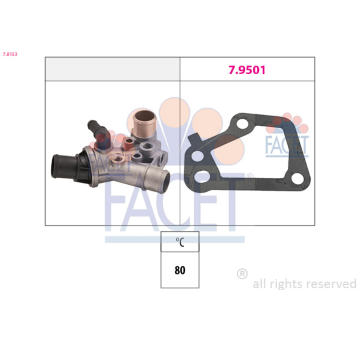 Termostat, chladivo FACET 7.8153