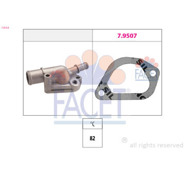 Termostat, chladivo FACET 7.8154