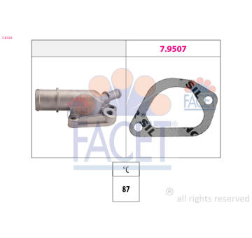 Termostat, chladivo FACET 7.8159