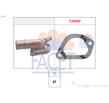 Termostat, chladivo FACET 7.8160