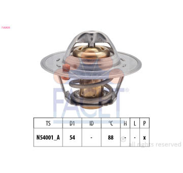 Termostat, chladivo FACET 7.8202S