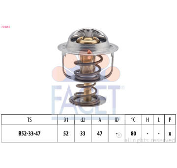 Termostat, chladivo FACET 7.8205S