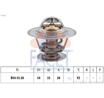 Termostat, chladivo FACET 7.8213S