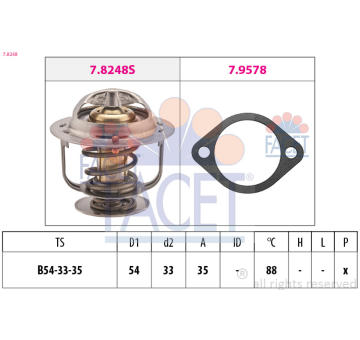 Termostat, chladivo FACET 7.8248