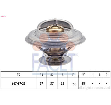 Termostat, chladivo FACET 7.8256S