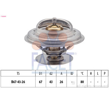 Termostat, chladivo FACET 7.8260S