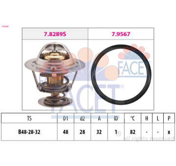 Termostat, chladivo FACET 7.8289