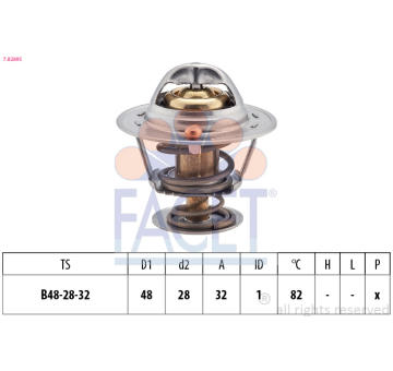 Termostat, chladivo FACET 7.8289S