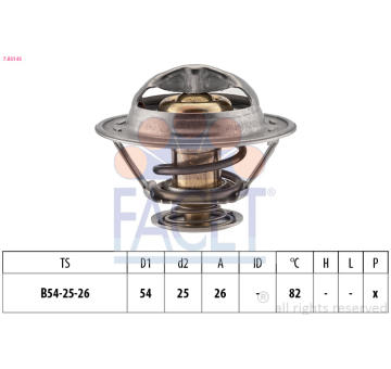 Termostat, chladivo FACET 7.8314S
