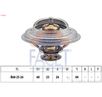 Termostat, chladivo FACET 7.8326S